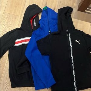 4 Boys Hoodies. Adidas, Uniqlo, Puma